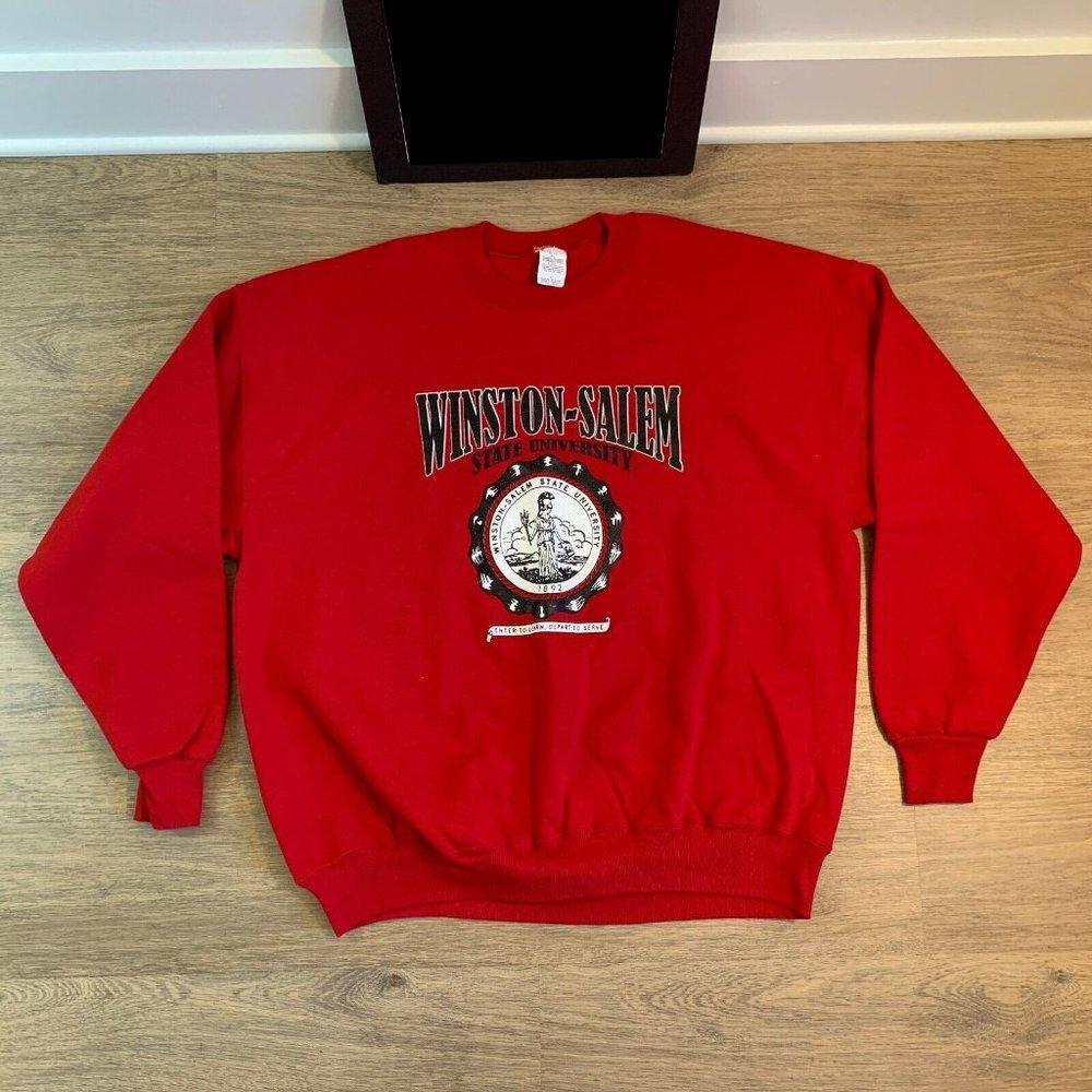 Winston State University Rams Reverse Red Sweatshirt Retro